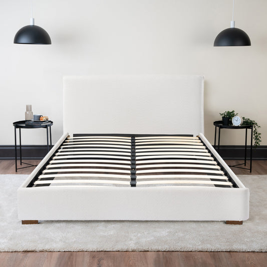 Boucle Platform Bed Hamuq