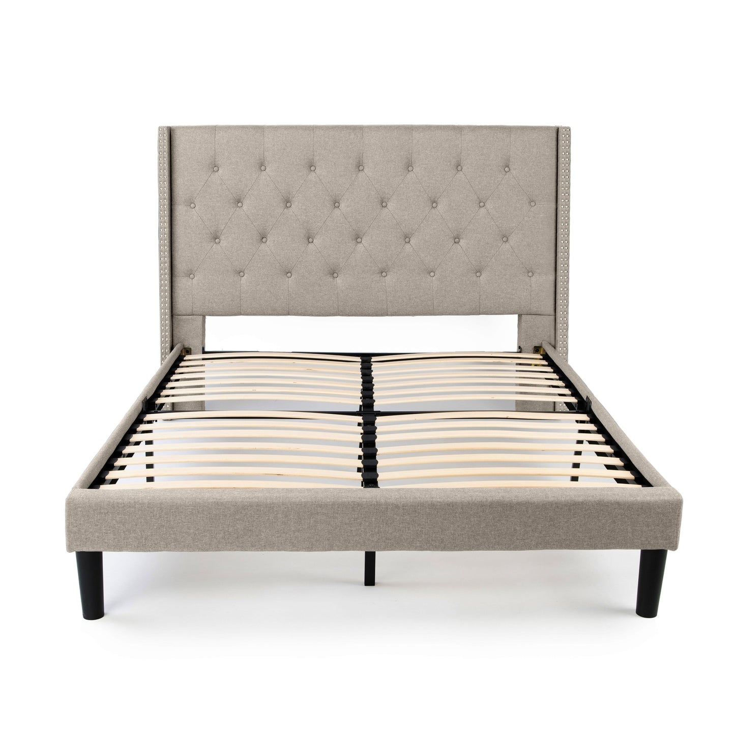 Delorious Upholstered Bed Frame with Headboard