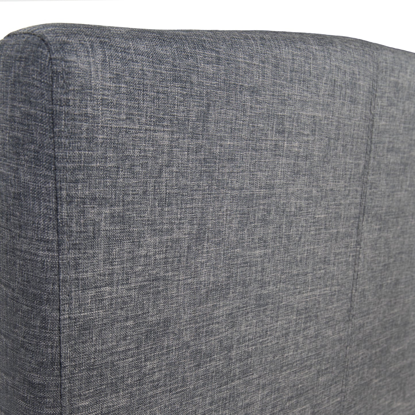 Curvaceous Upholstered Bed Frame with Headboard