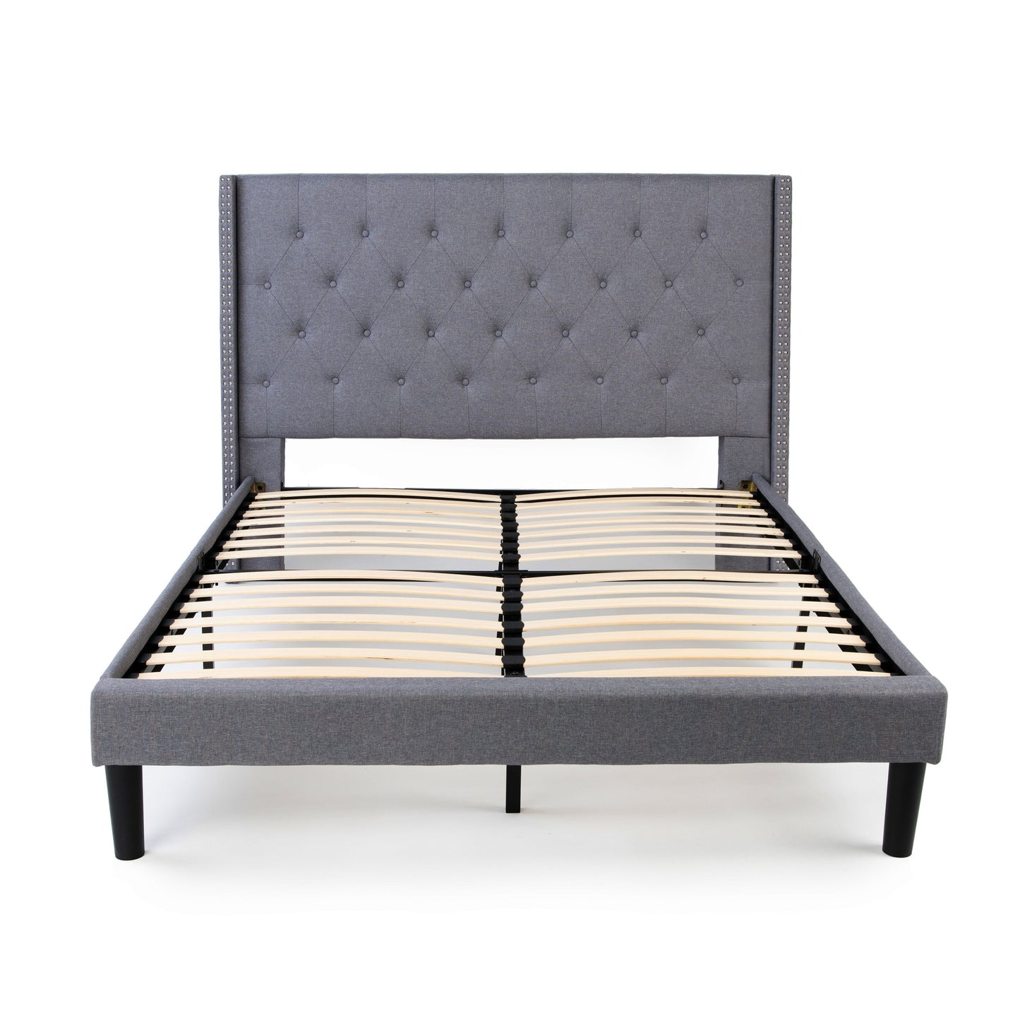 Delorious Upholstered Bed Frame with Headboard