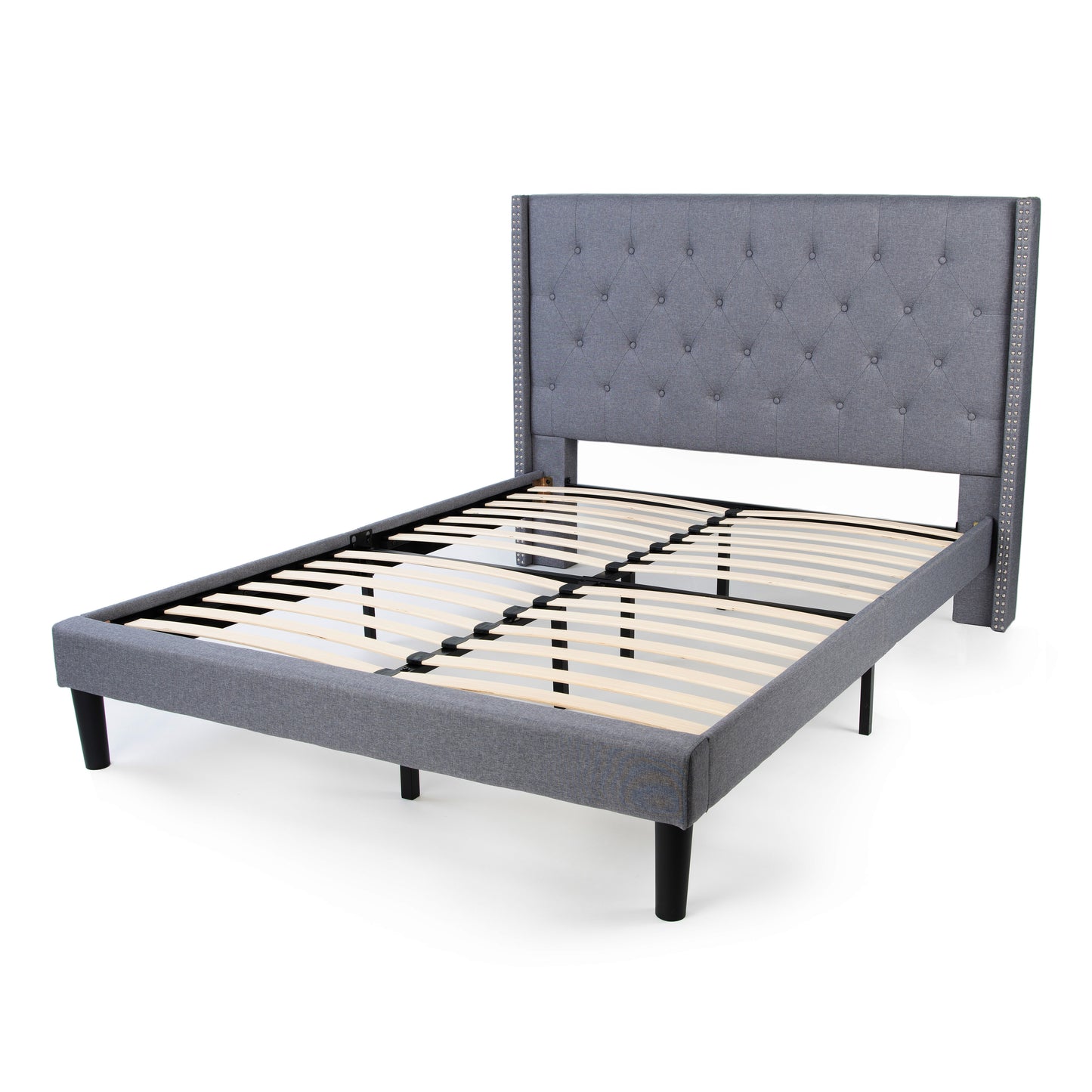Delorious Upholstered Bed Frame with Headboard
