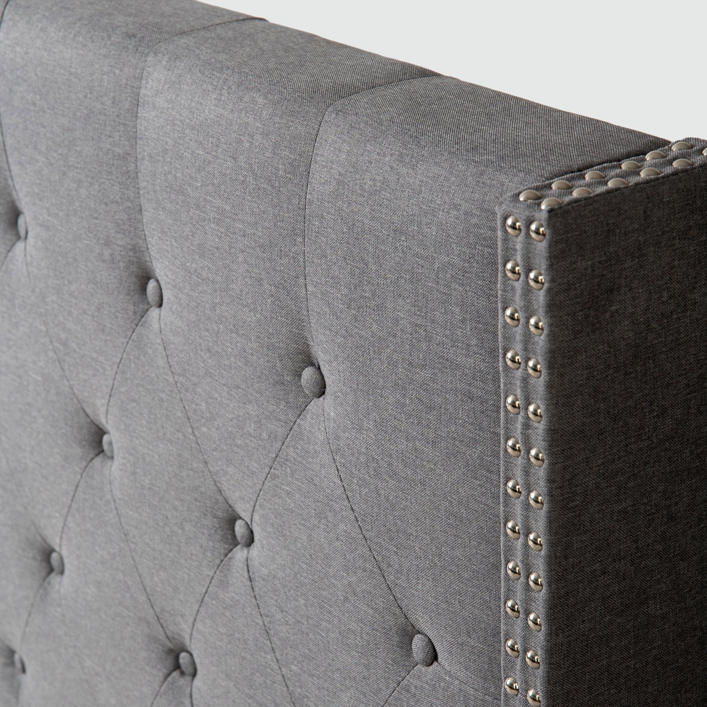 Delorious Upholstered Bed Frame with Headboard