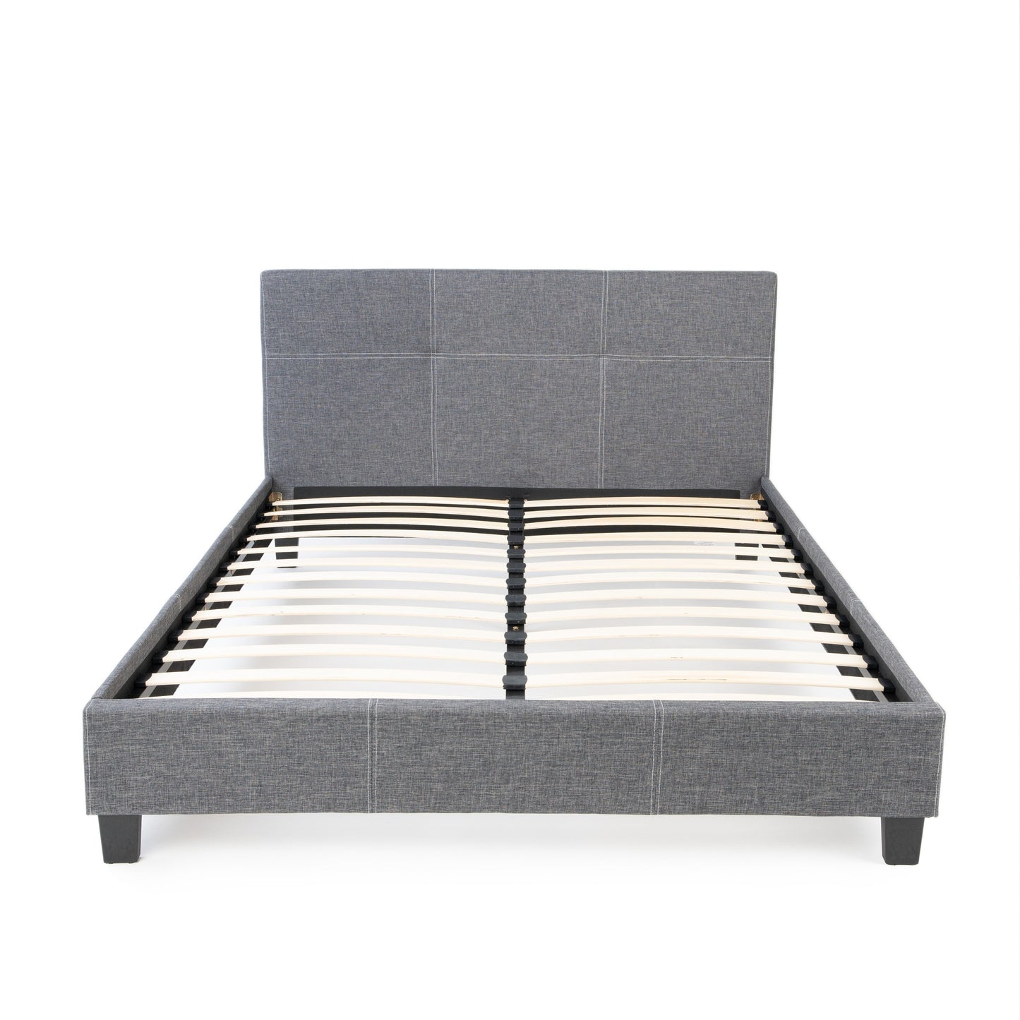 California Upholstered Bed Frame with Headboard