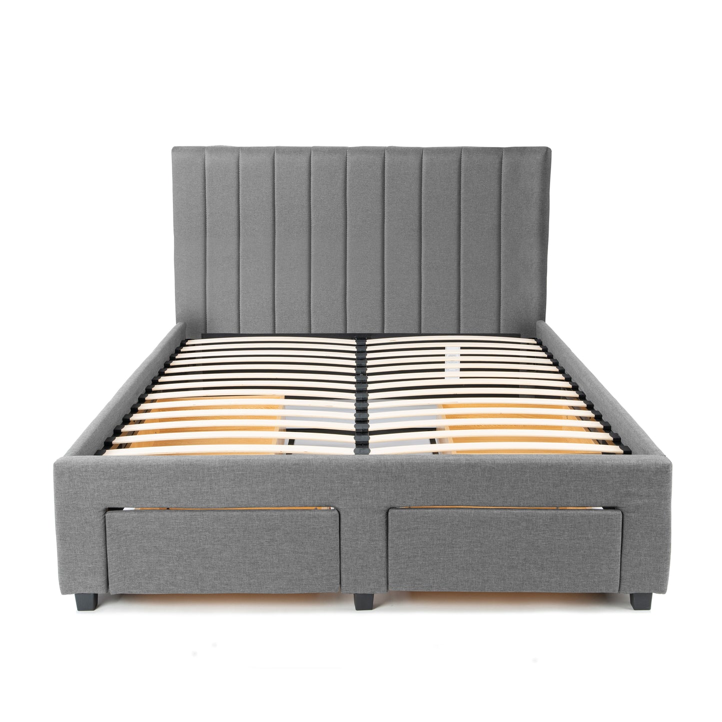 Upholstered Panel Storage Bed