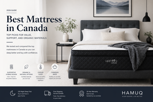Hamuq mattress guide image for Do You Need a Box Spring for a Hybrid Mattress in Canada?
