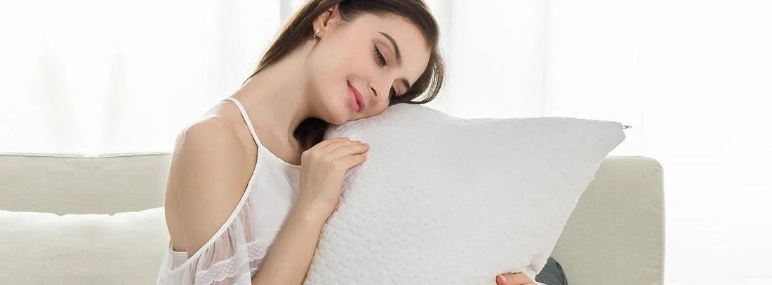 Hamuq mattress guide image for Pillow Loft by Sleep Position: Height Chart in Inches and cm in 2026