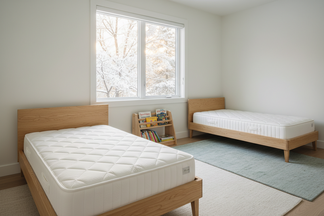 Best Twin Mattress in Canada (2026): Kids, Bunk Beds, and Guest Rooms (Which Ones Say Fiberglass-Free)