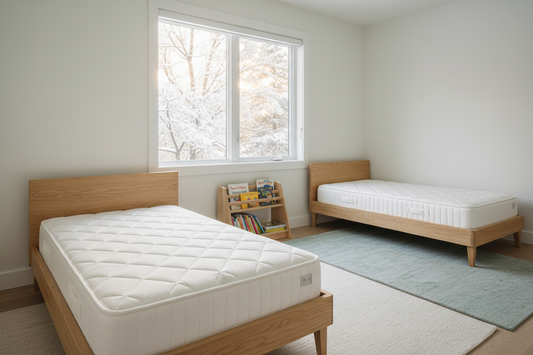 Best Twin Mattress in Canada (2026): Kids, Bunk Beds, and Guest Rooms (Which Ones Say Fiberglass-Free)