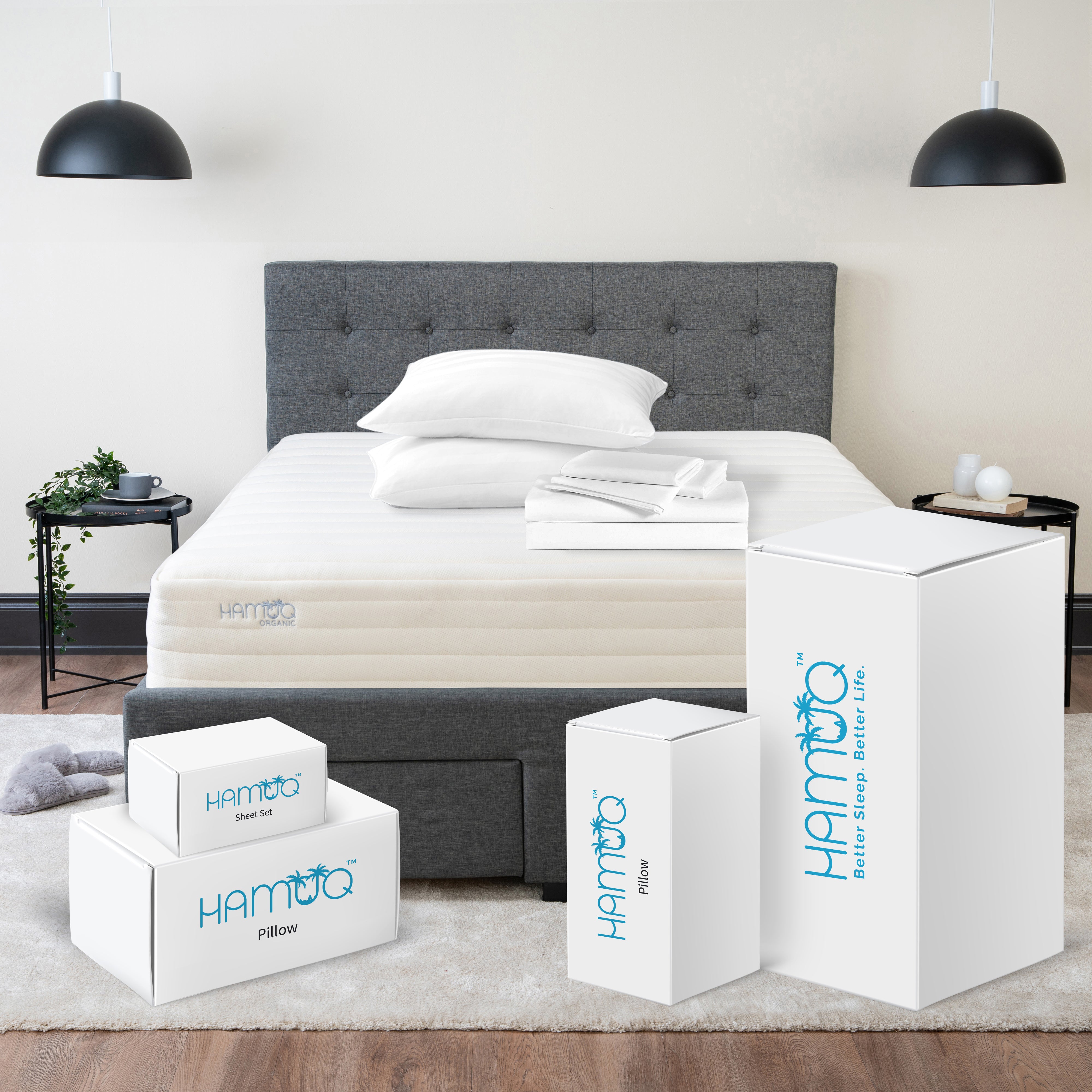 The Hamuq hybrid mattress. 120 night trial.