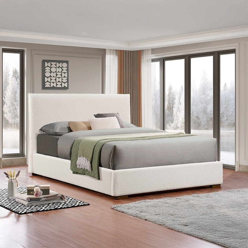 Boucle Platform Bed