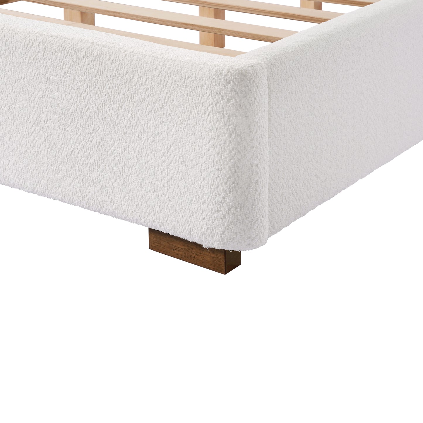 Boucle Platform Bed