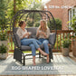 Double Egg Chair Outdoor Glider - Grey