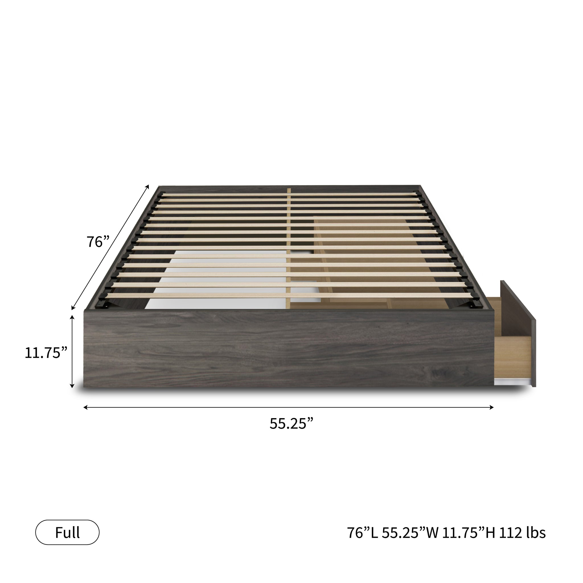 Storage Wood Bed Hamuq