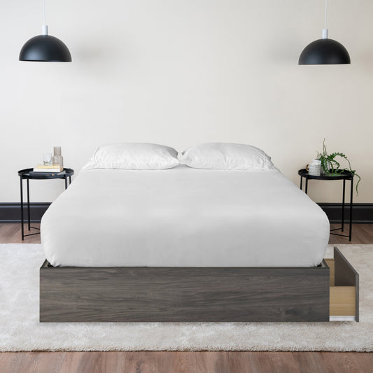 Storage Wood Bed Hamuq