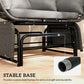 Double Egg Chair Outdoor Glider - Grey