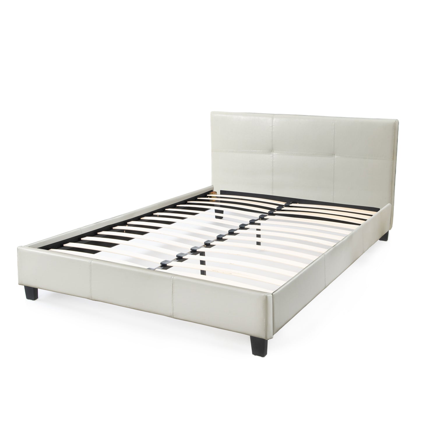 California Upholstered Bed Frame with Headboard