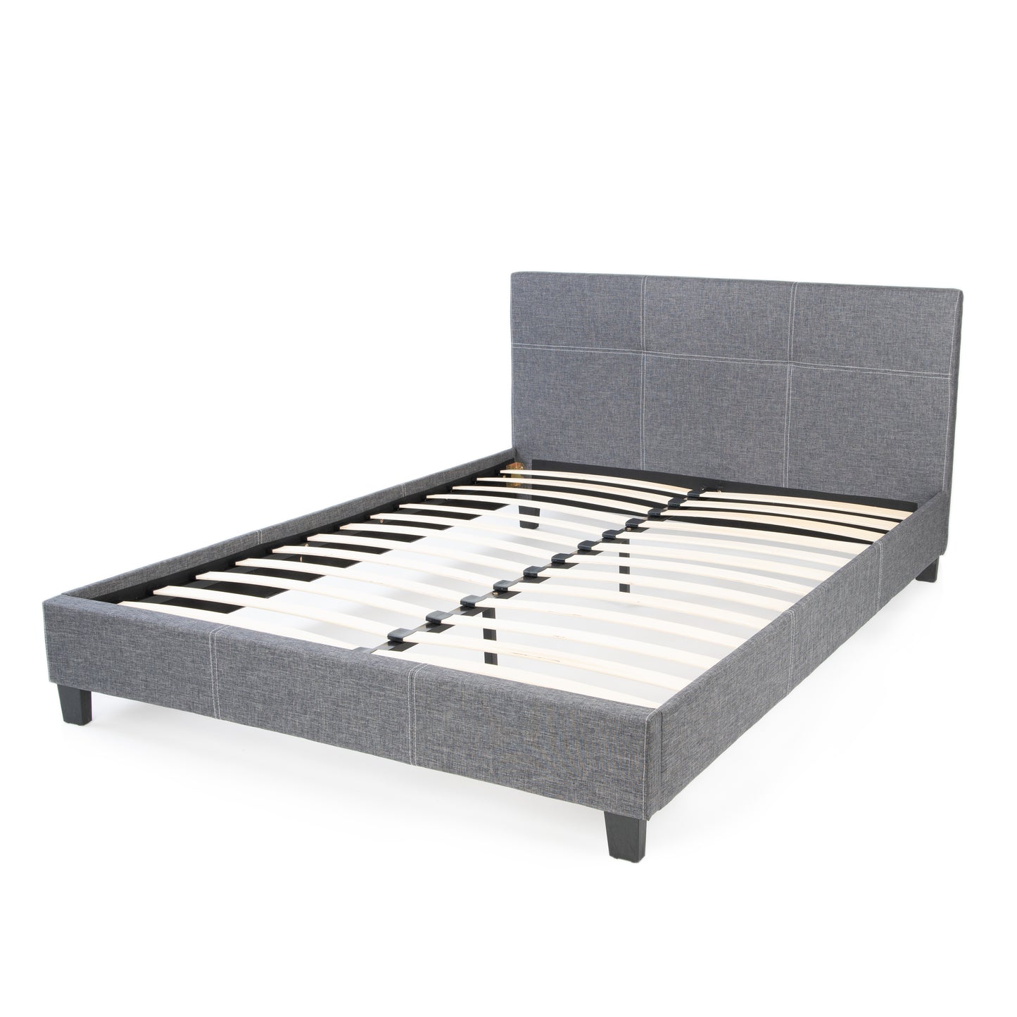 California Upholstered Bed Frame with Headboard