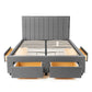 Upholstered Panel Storage Bed