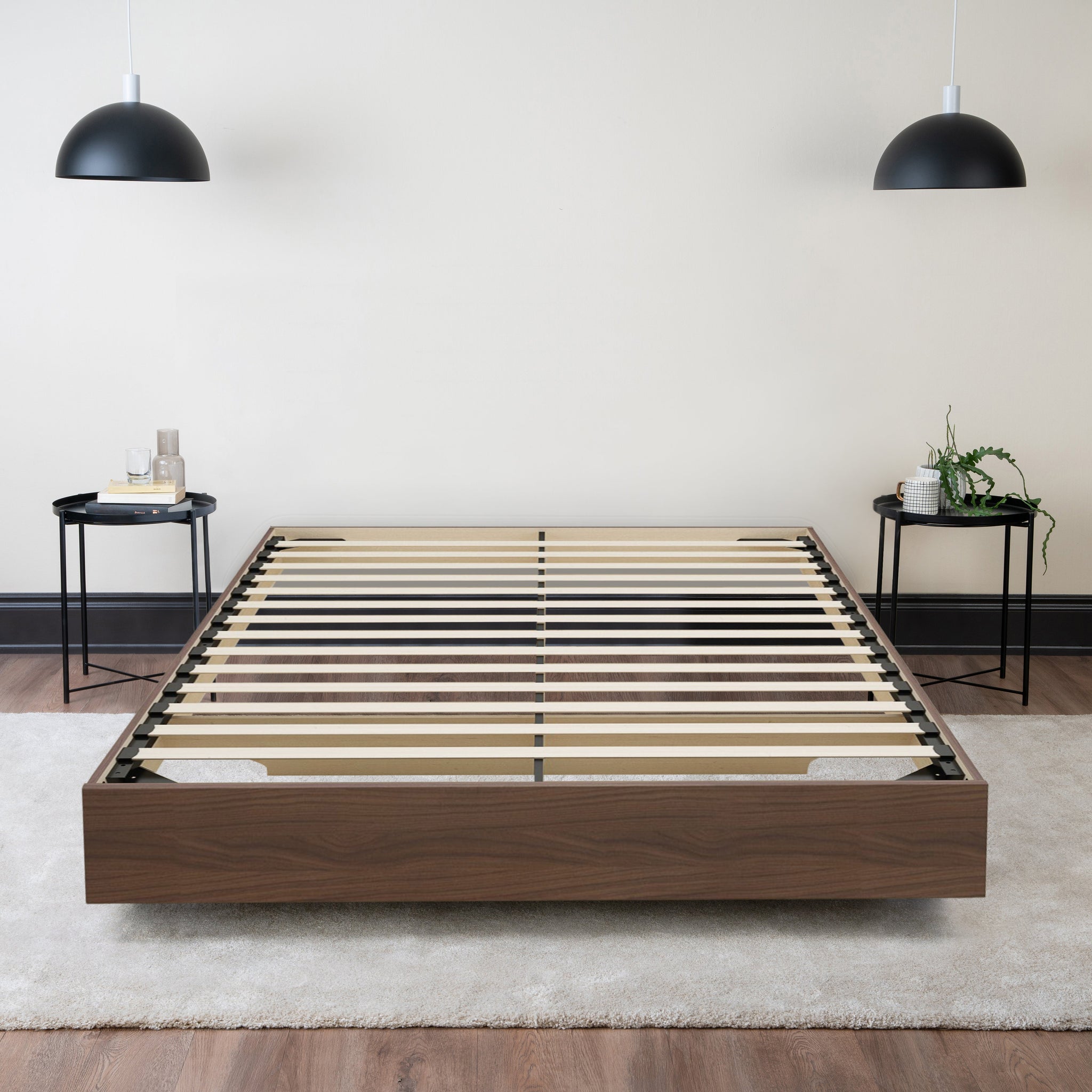 Floating Wood Bed Frame – Hamuq